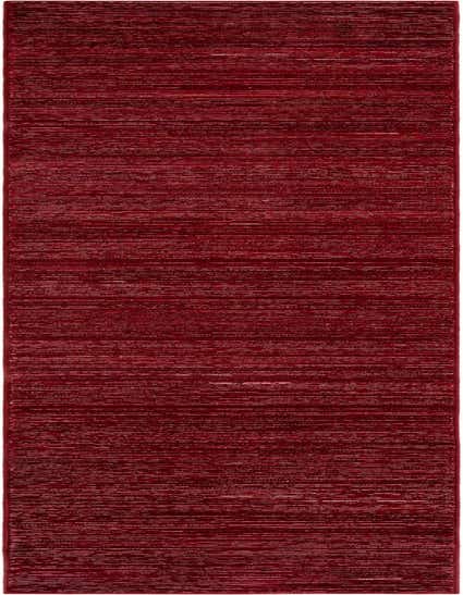 A 10 ft runner rug in shades of red with a textured, high/low pile, ideal for a hallway.