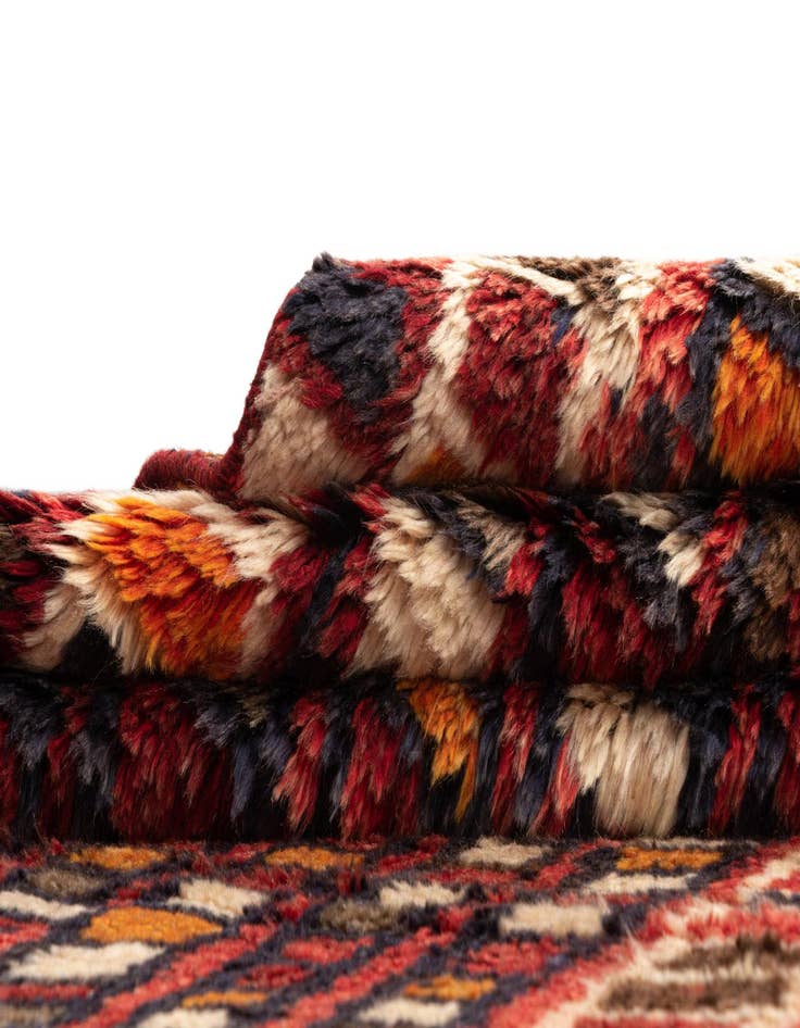 Detail image of  3' 4 x 6' 10 Gabbeh Wool Runner Rug