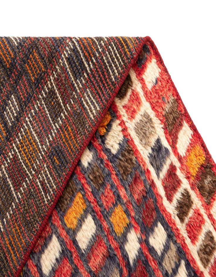 Detail image of  3' 4 x 6' 10 Gabbeh Wool Runner Rug