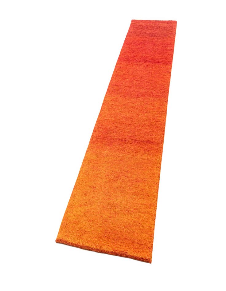 Detail image of  2' 7 x 10'  Hand Knotted Gabbeh Wool Runner Rug