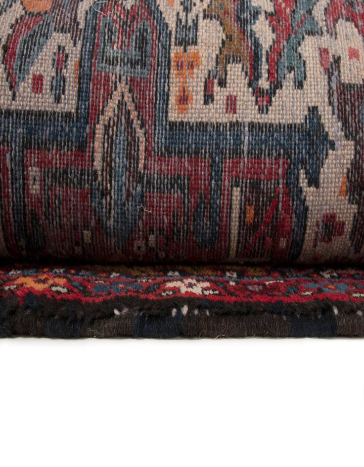 Detail image of  4' 9 x 12' 10  Hand Knotted Gharajeh Persian Wool Runner Rug