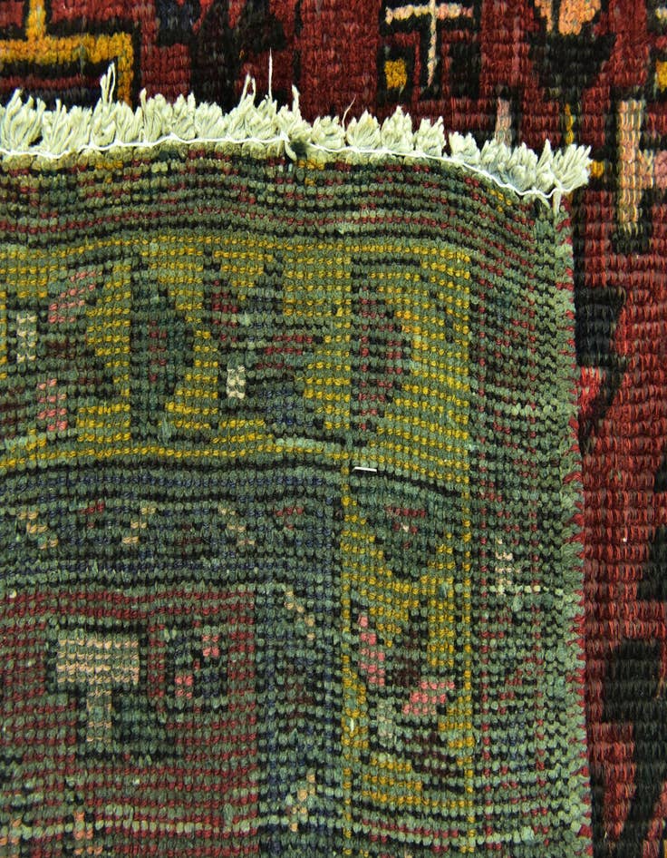 Detail image of  3' 3 x 10' 5  Hand Knotted Gharajeh Persian Wool Runner Rug