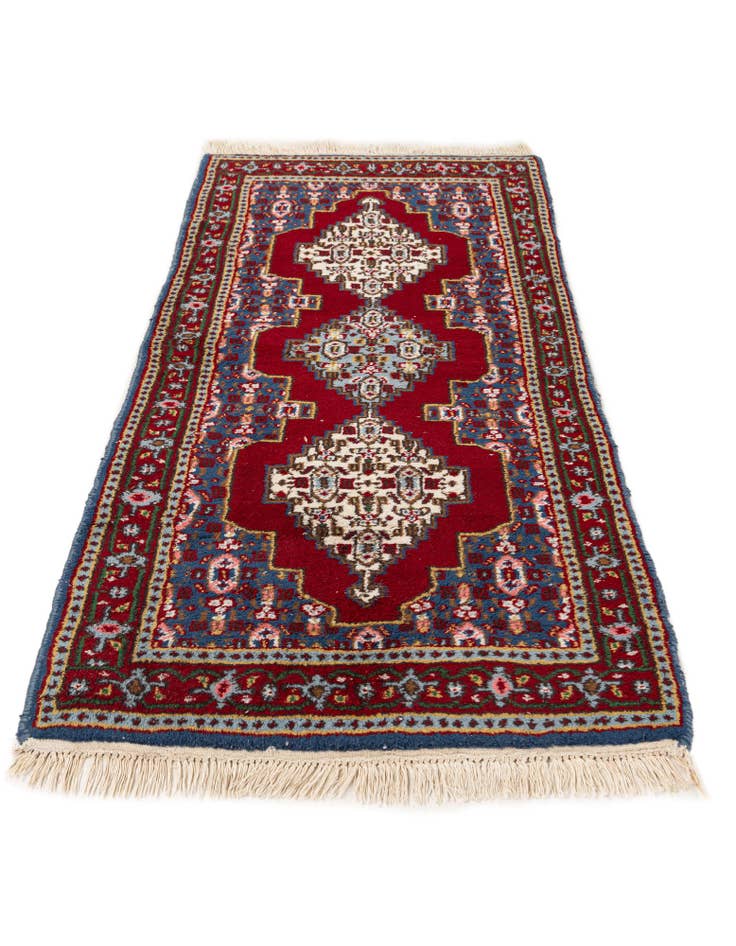 Detail image of  2' 1 x 4' 6  Hand Knotted Gharajeh Wool Runner Rug