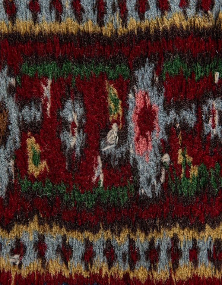 Detail image of  2' 1 x 4' 6  Hand Knotted Gharajeh Wool Runner Rug