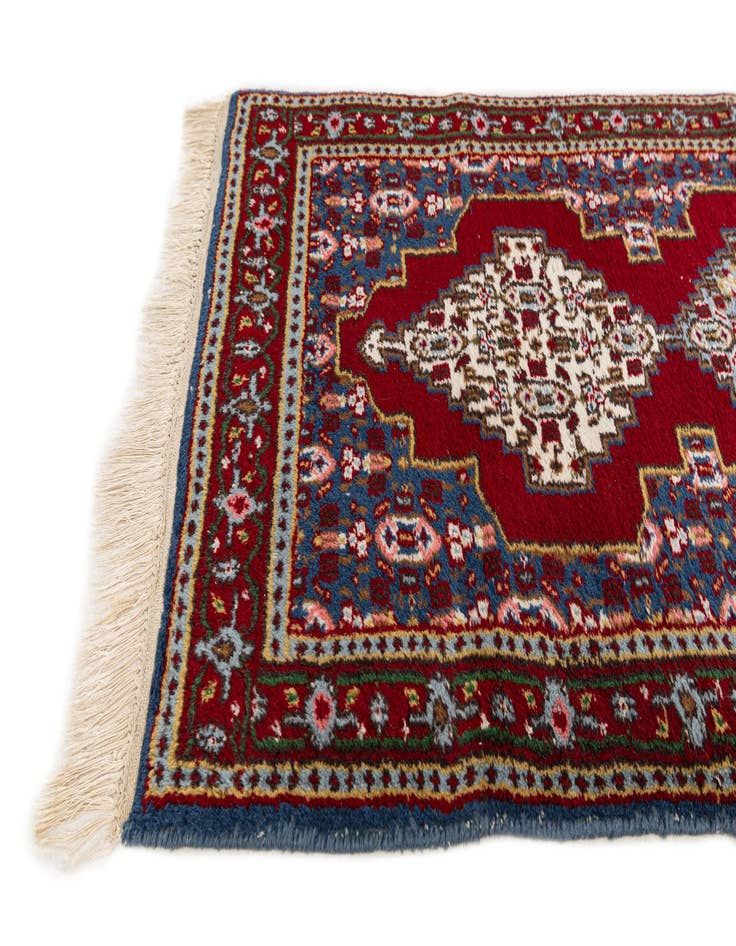 Detail image of  2' 1 x 4' 6  Hand Knotted Gharajeh Wool Runner Rug