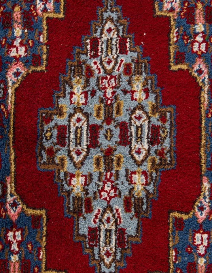 Detail image of  2' 1 x 4' 6  Hand Knotted Gharajeh Wool Runner Rug