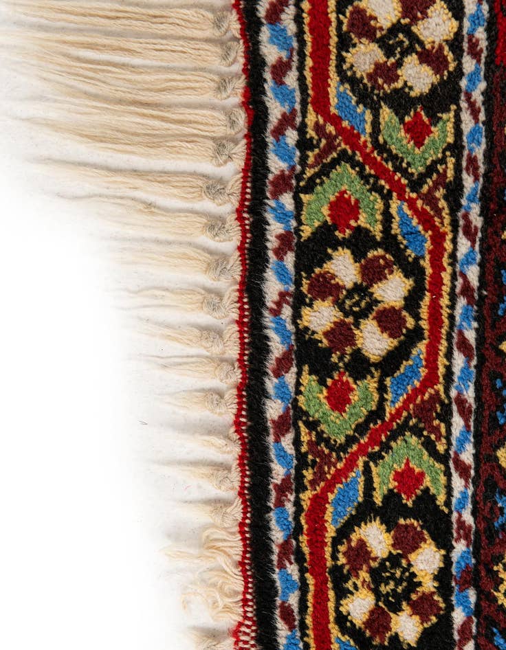 Detail image of  2' 10 x 14' 1  Hand Knotted Gharajeh Oriental Wool Runner Rug