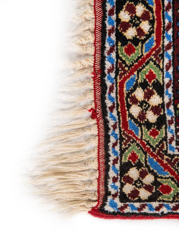 Detail image of  2' 10 x 14' 1  Hand Knotted Gharajeh Oriental Wool Runner Rug