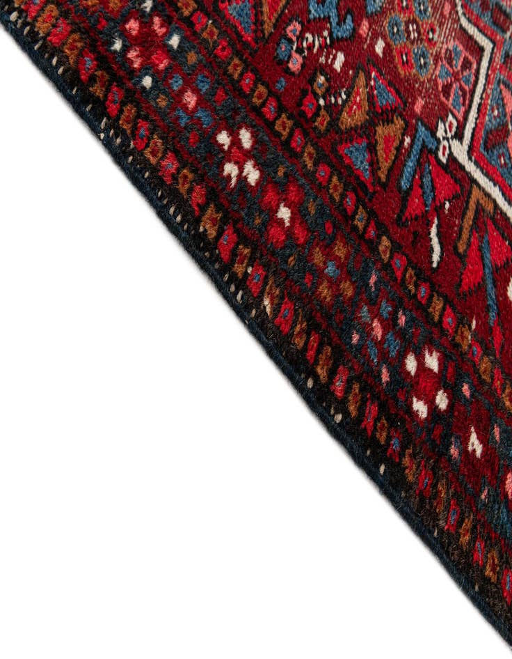 Detail image of  2' 3 x 8' 7  Hand Knotted Gharajeh Persian Wool Runner Rug