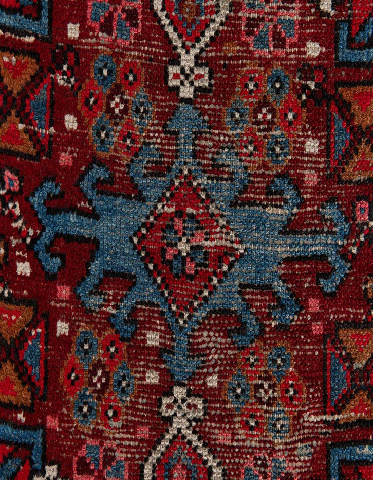 Detail image of  2' 3 x 8' 7  Hand Knotted Gharajeh Persian Wool Runner Rug