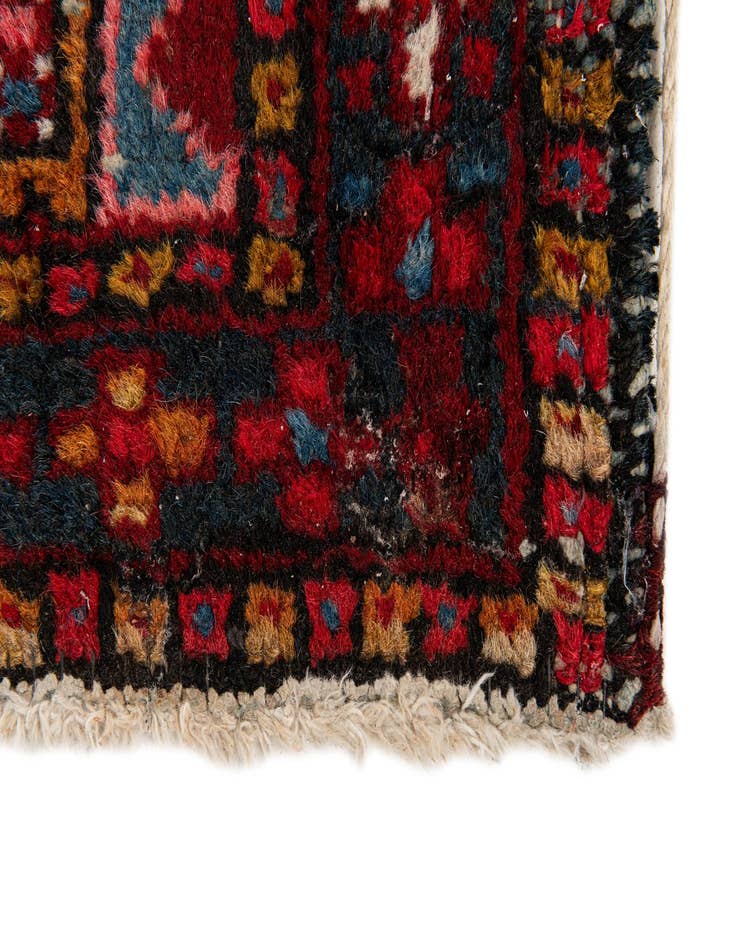 Detail image of  2' 3 x 8' 7  Hand Knotted Gharajeh Persian Wool Runner Rug