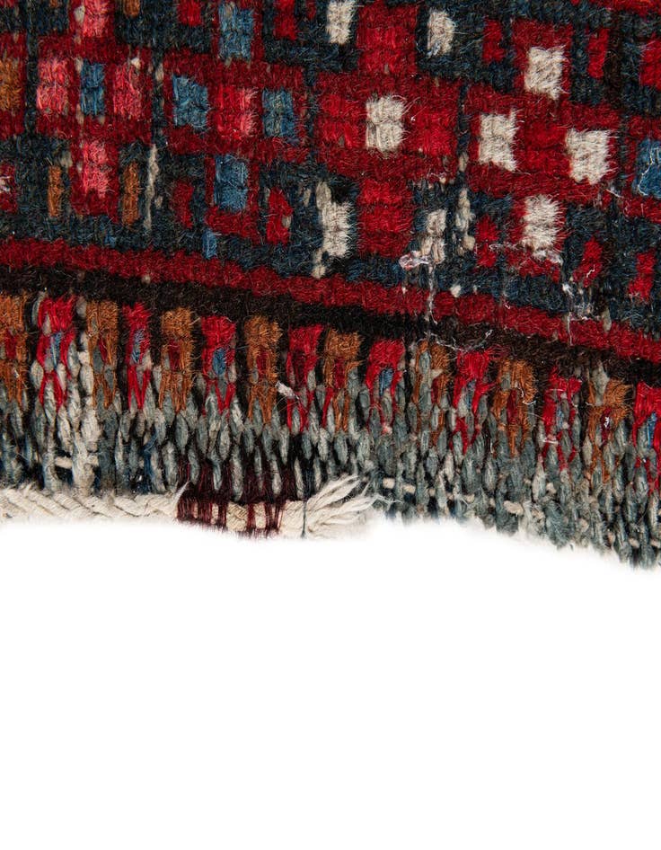 Detail image of  2' 3 x 8' 7  Hand Knotted Gharajeh Persian Wool Runner Rug