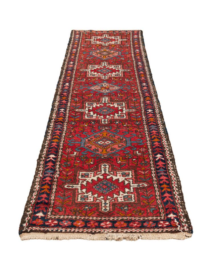Detail image of  2' 4 x 8' 2  Hand Knotted Gharajeh Persian Wool Runner Rug