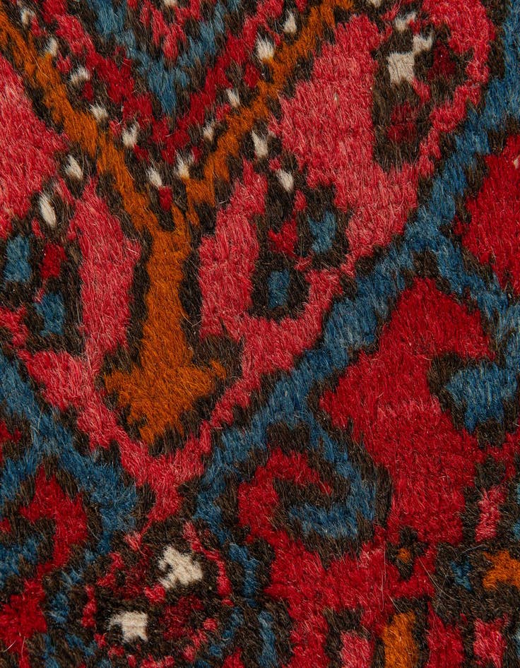 Detail image of  2' 4 x 8' 2  Hand Knotted Gharajeh Persian Wool Runner Rug
