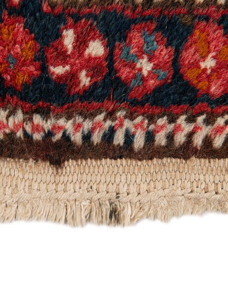 Detail image of  2' 4 x 8' 2  Hand Knotted Gharajeh Persian Wool Runner Rug