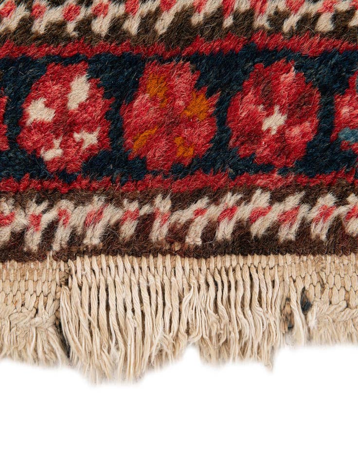 Detail image of  2' 4 x 8' 2  Hand Knotted Gharajeh Persian Wool Runner Rug