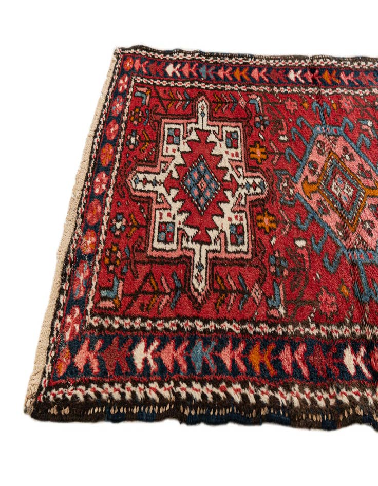 Detail image of  2' 4 x 8' 2  Hand Knotted Gharajeh Persian Wool Runner Rug