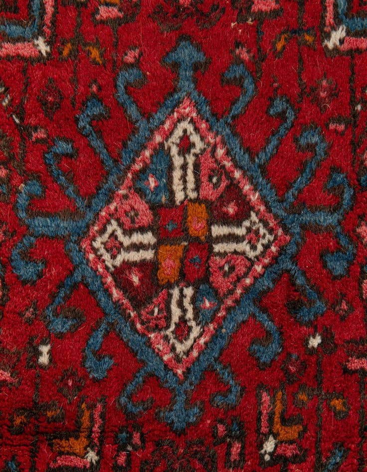Detail image of  2' 4 x 8' 2  Hand Knotted Gharajeh Persian Wool Runner Rug