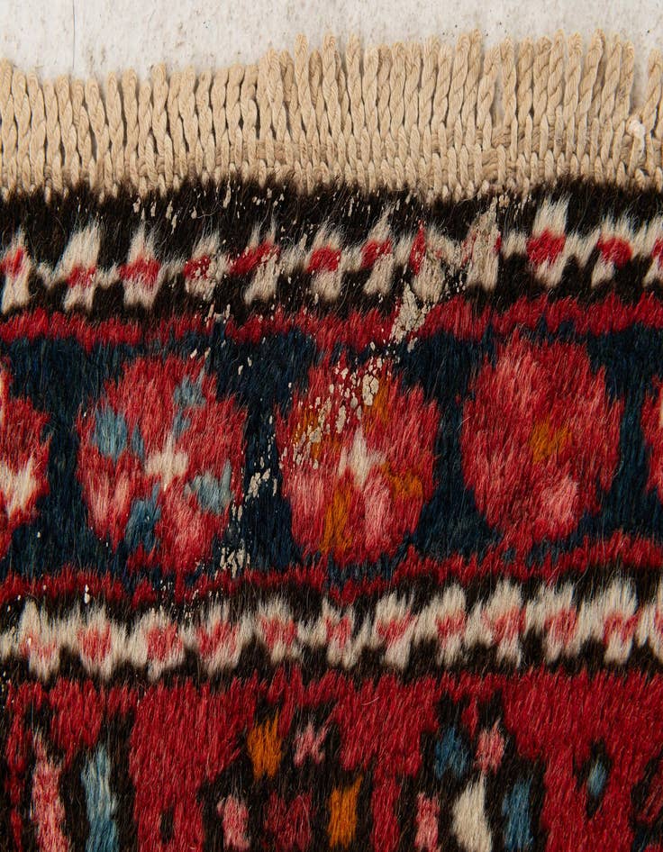 Detail image of  2' 4 x 8' 2  Hand Knotted Gharajeh Persian Wool Runner Rug