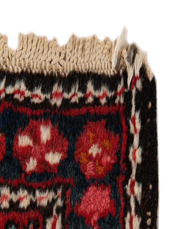 Detail image of  2' 4 x 8' 2  Hand Knotted Gharajeh Persian Wool Runner Rug