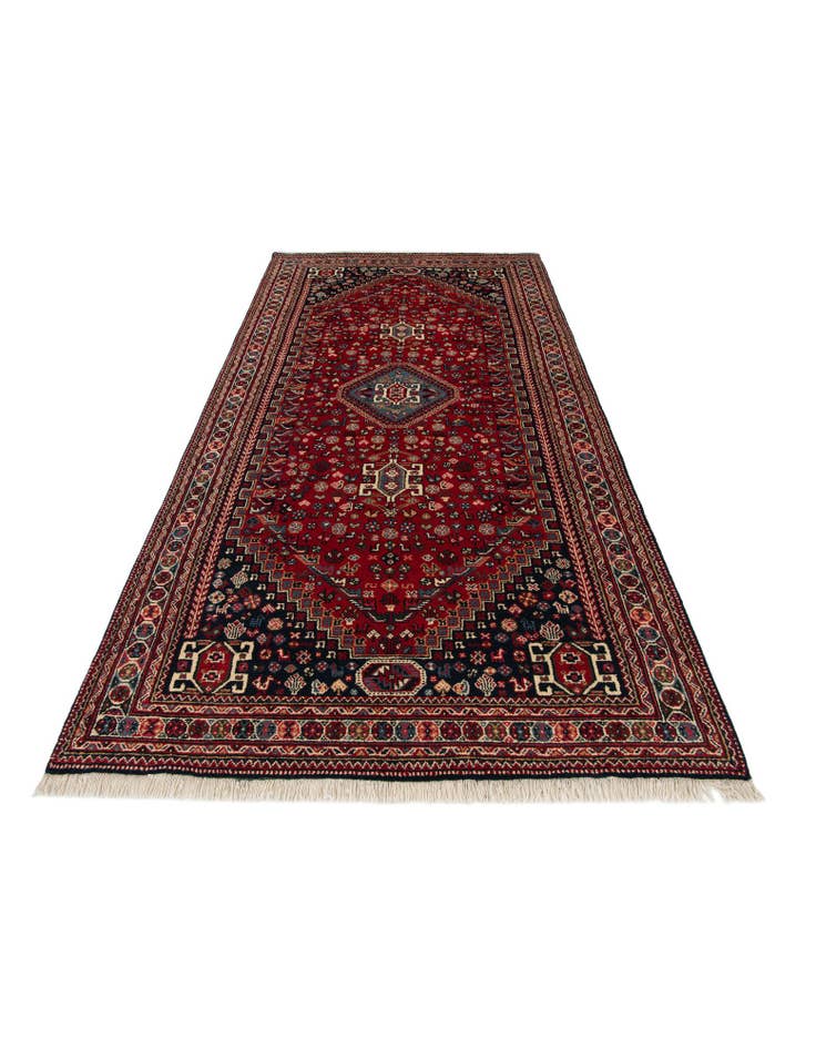 Detail image of  5' 7 x 10' 9  Hand Knotted Ghashghaei Wool Runner Rug