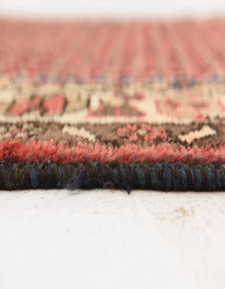 Detail image of  3' 8 x 9' 9  Hand Knotted Hamedan Persian Wool Runner Rug