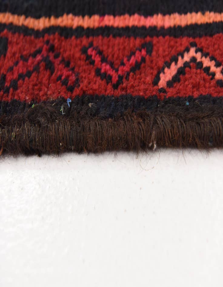 Detail image of 4' 10 x 9' 7 Hand Knotted Hamedan Persian Wool Runner Rug