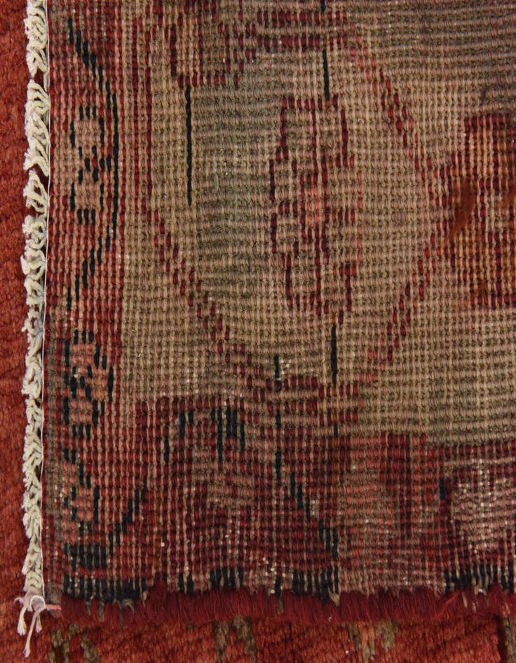 Detail image of  5' x 9' 8  Hand Knotted Hamedan Persian Wool Runner Rug