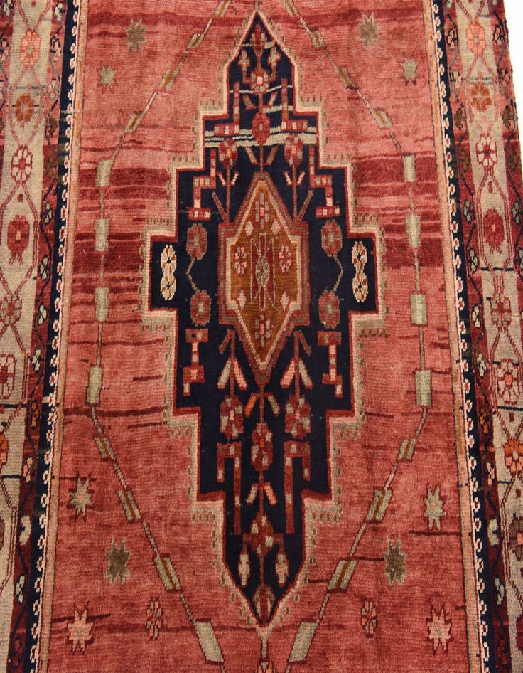Detail image of  5' x 9' 8  Hand Knotted Hamedan Persian Wool Runner Rug