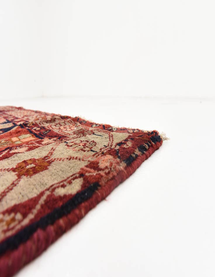 Detail image of  5' x 9' 8  Hand Knotted Hamedan Persian Wool Runner Rug