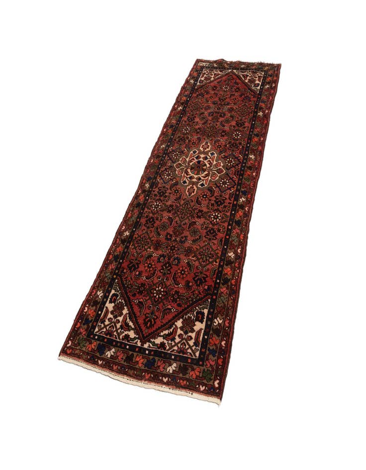 Detail image of  3' 3 x 9' 5 Hamedan Wool Runner Rug