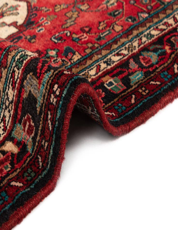 Detail image of  3' 6 x 9' 11 Hamedan Wool Runner Rug
