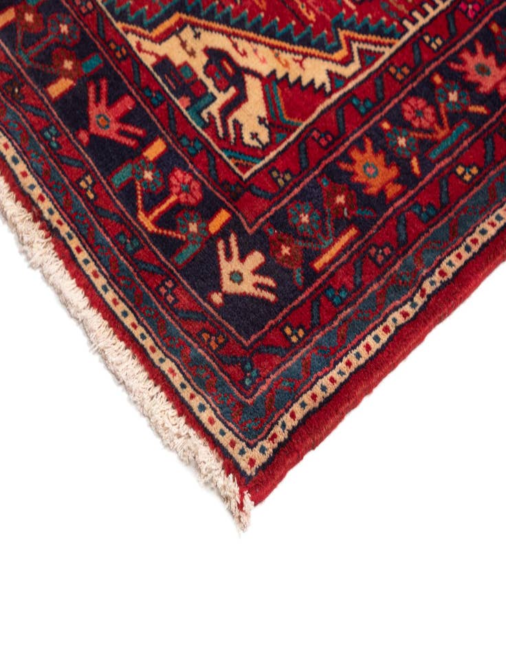 Detail image of  4' 11 x 9' 9 Hamedan Wool Runner Rug