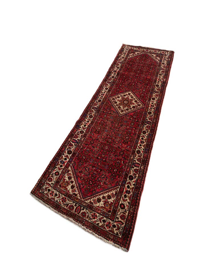 Detail image of  4' x 10' 4 Hamedan Wool Runner Rug