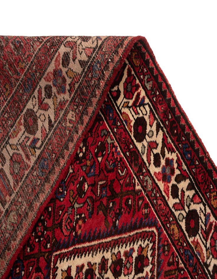 Detail image of  4' x 10' 4 Hamedan Wool Runner Rug