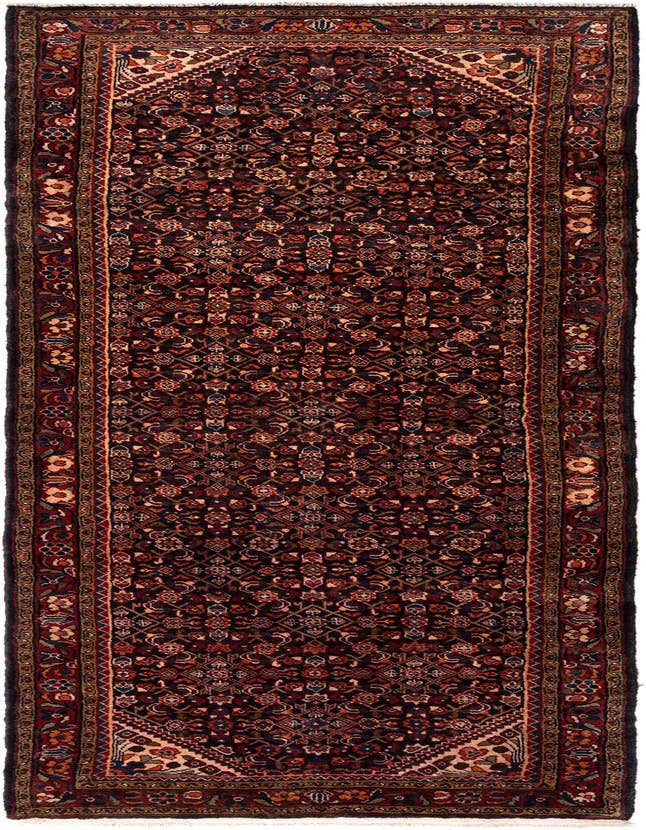 Detail image of  3' 11 x 12' 7 Hamedan Wool Runner Rug