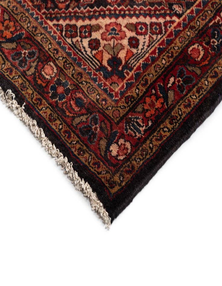 Detail image of  3' 11 x 12' 7 Hamedan Wool Runner Rug