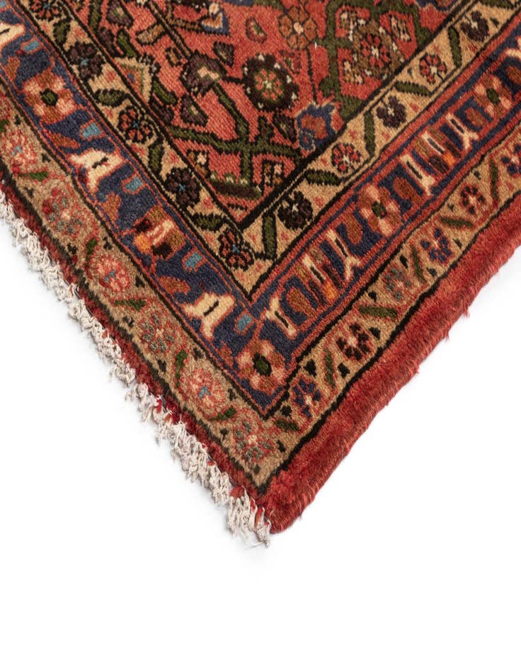 Detail image of  3' 6 x 9' 5 Hamedan Wool Runner Rug