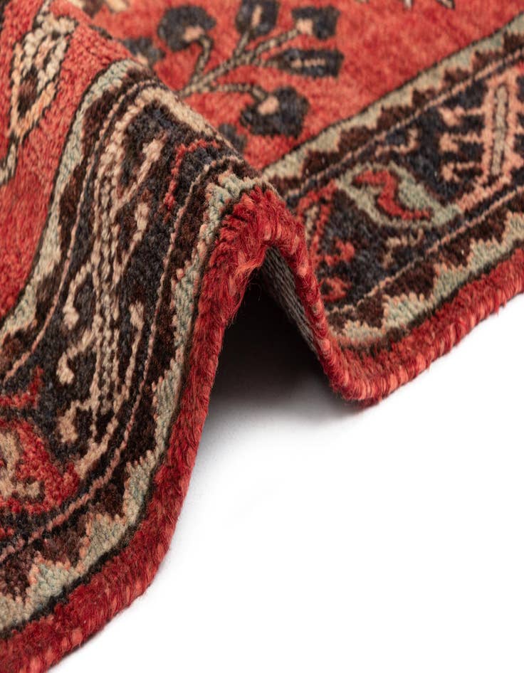 Detail image of  3' 10 x 9' 8 Hamedan Wool Runner Rug