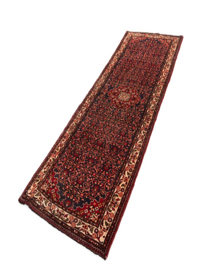 Detail image of  3' 8 x 10' 10 Hamedan Wool Runner Rug