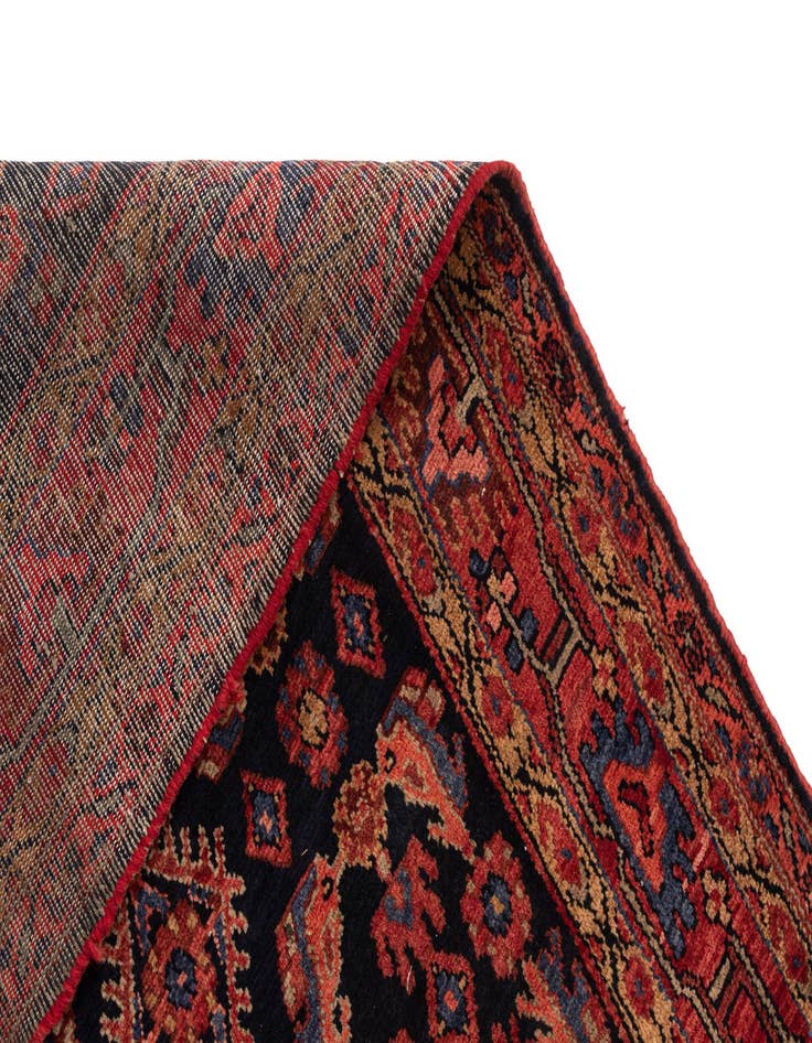 Detail image of  3' 8 x 10' 2 Hamedan Wool Runner Rug