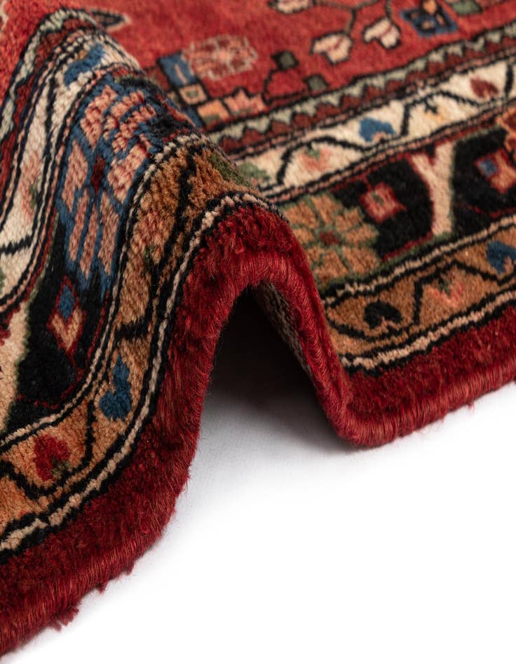 Detail image of 3' 8 x 10' 5 Hamedan Wool Runner Rug