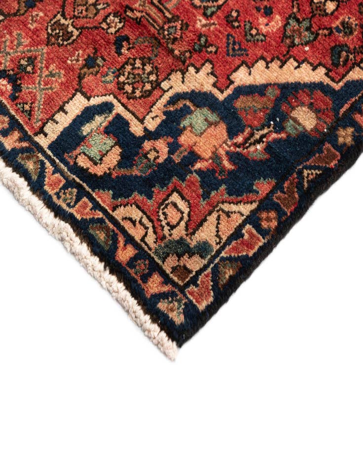 Detail image of  2' 8 x 9' 7 Hamedan Wool Runner Rug