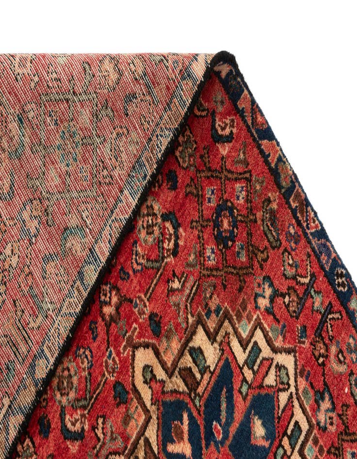 Detail image of  2' 8 x 9' 7 Hamedan Wool Runner Rug