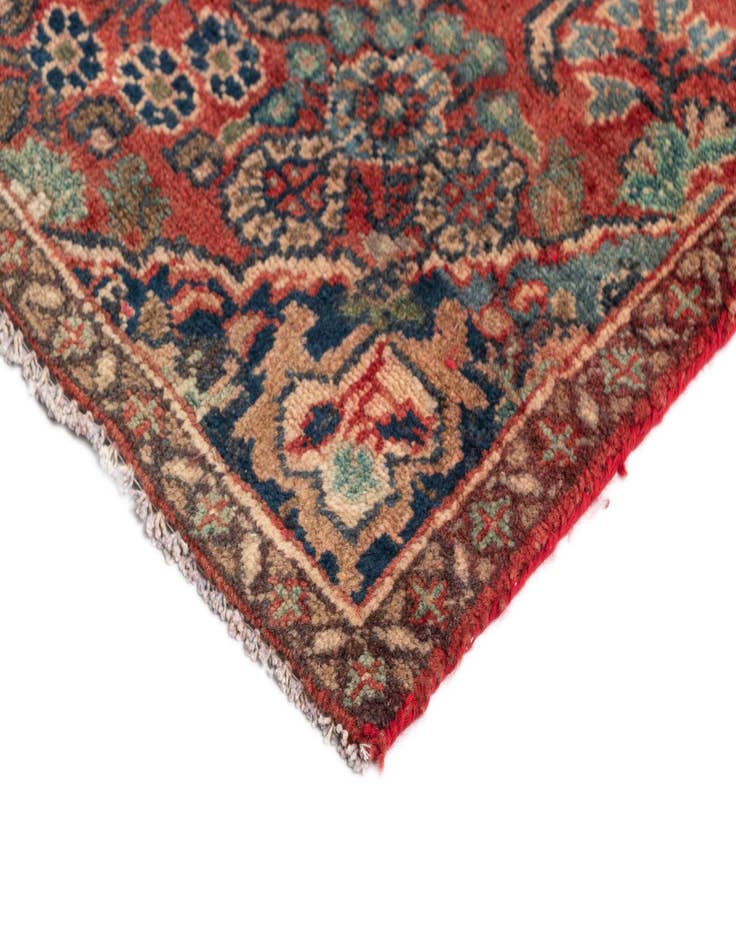 Detail image of  2' 4 x 10' Hamedan Wool Runner Rug