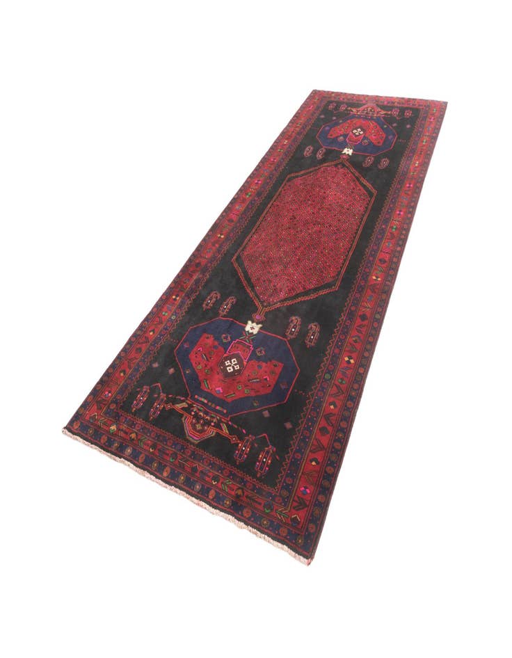 Detail image of  3' 6 x 12' 8 Hamedan Runner Rug