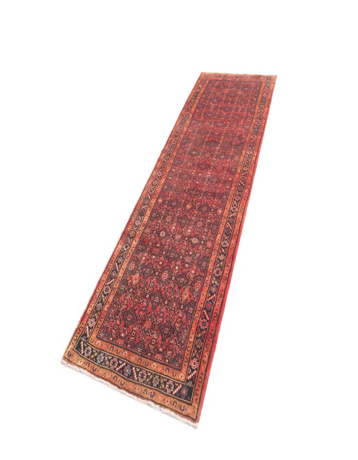 Detail image of  3' 10 x 12' 10 Hamedan Runner Rug
