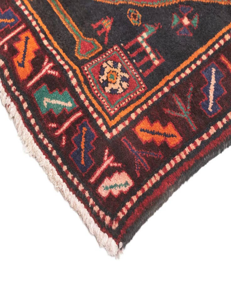Detail image of  3' 5 x 10' 2 Hamedan Runner Rug