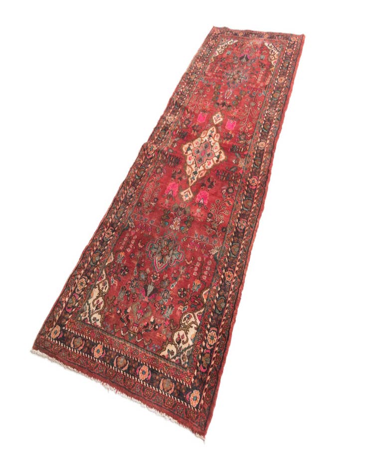 Detail image of  3' 6 x 9' 6 Hamedan Runner Rug