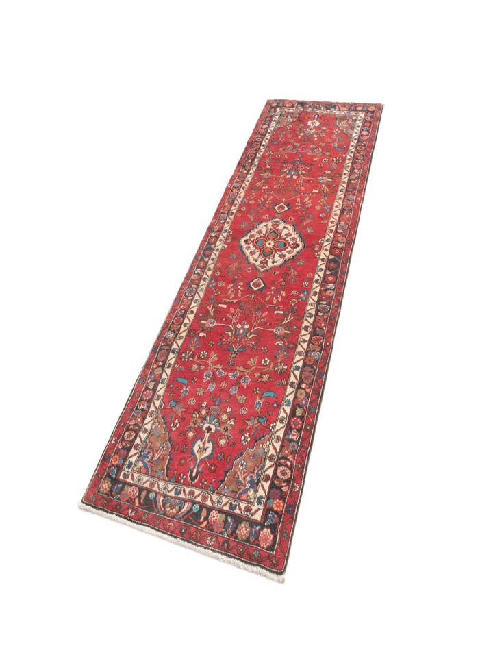 Detail image of  3' 8 x 10' 10 Hamedan Runner Rug